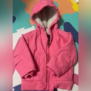 Carhartt Pink Hooded Toddler Coat